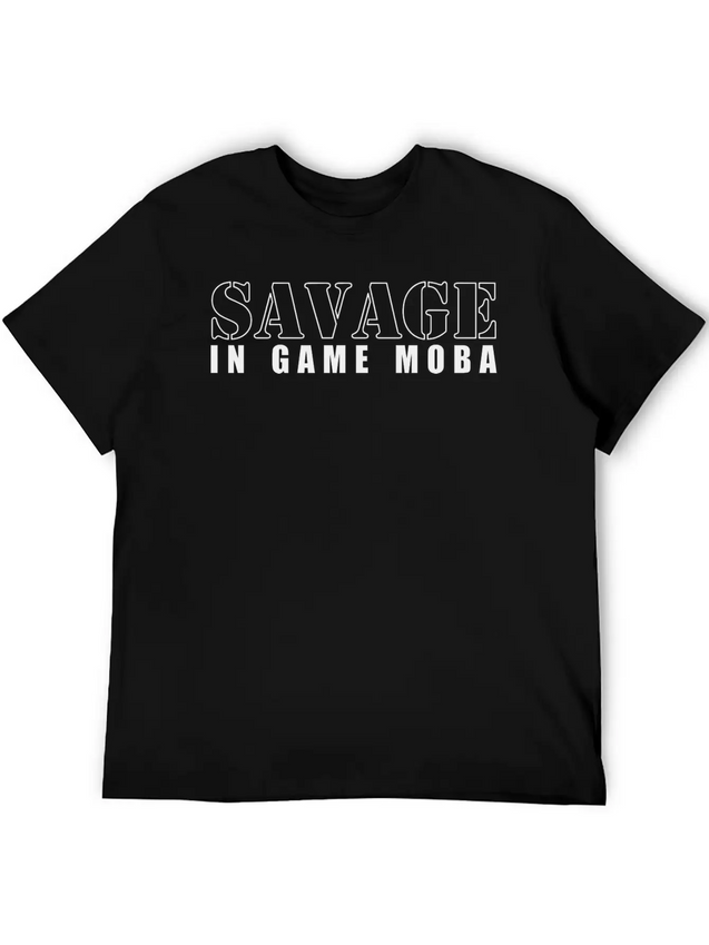 Savage In Game Moba Lightweight Cotton T-Shirt – Daily Comfort Graphic Shirt