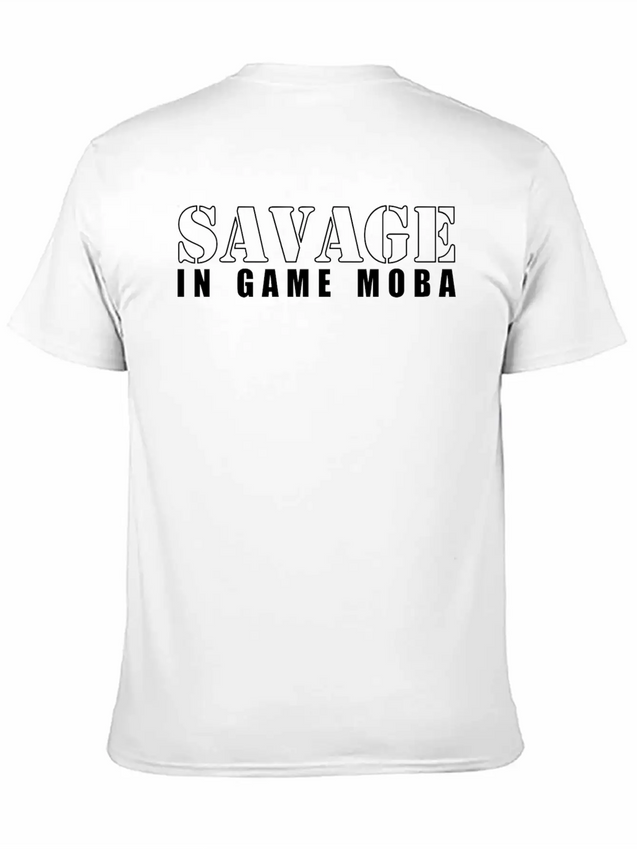 Savage In Game Moba Lightweight Cotton T-Shirt – Daily Comfort Graphic Shirt