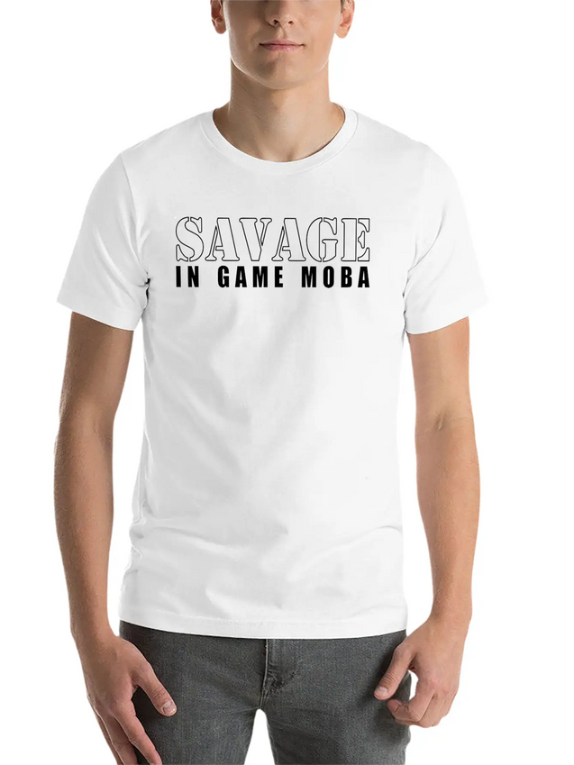 Savage In Game Moba Lightweight Cotton T-Shirt – Daily Comfort Graphic Shirt