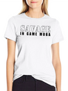 Savage In Game Moba Lightweight Cotton T-Shirt – Daily Comfort Graphic Shirt